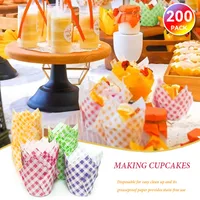 Simple Style Plaid Paper Anti-oil Paper Cake Cups main image 1