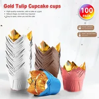 Simple Style Solid Color Single-Sided Aluminum Composite Paper Cake Cups main image 1