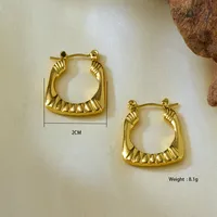1 Pair 6 Pairs Elegant Irregular Asymmetrical 304 Stainless Steel 18K Gold Plated Earrings main image 5