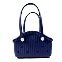 Women's Medium EVA Solid Color Vintage Style Classic Style Square Open Tote Bag main image 4