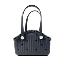 Women's Medium EVA Solid Color Vintage Style Classic Style Square Open Tote Bag main image 3