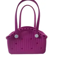 Women's Medium EVA Solid Color Vintage Style Classic Style Square Open Tote Bag sku image 5