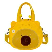 Women's Medium Plush Cartoon Cute Sewing Thread Round Zipper Crossbody Bag main image 4