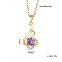 Glam Simple Style Geometric Heart Shape 304 Stainless Steel Copper Women's Pendant Necklace main image 2