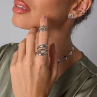 Simple Style Classic Style Irregular Solid Color 304 Stainless Steel 18K Gold Plated Unisex Rings main image 1