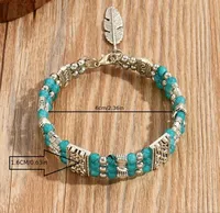 Bohemian Totem Feather Alloy Resin Unisex Bracelets main image 2