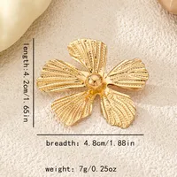 Elegant Flower Alloy Plating Women's Brooches sku image 1