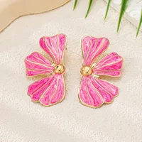 1 Pair Simple Style Classic Style Flower Zinc Alloy Ear Studs main image 4