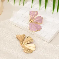 1 Pair Simple Style Classic Style Flower Zinc Alloy Ear Studs main image 2