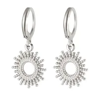 1 Pair Simple Style Classic Style Sun Starfish Shell Plating 304 Stainless Steel Drop Earrings sku image 1