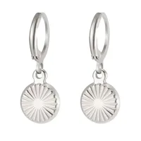 1 Pair Simple Style Classic Style Sun Starfish Shell Plating 304 Stainless Steel Drop Earrings sku image 2