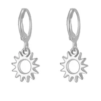 1 Pair Simple Style Classic Style Sun Starfish Shell Plating 304 Stainless Steel Drop Earrings sku image 6