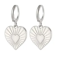 1 Pair Simple Style Classic Style Sun Starfish Shell Plating 304 Stainless Steel Drop Earrings sku image 10