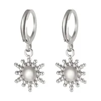 1 Pair Simple Style Classic Style Sun Starfish Shell Plating 304 Stainless Steel Drop Earrings sku image 12
