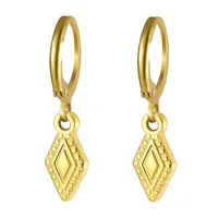 1 Pair Simple Style Classic Style Sun Starfish Shell Plating 304 Stainless Steel Drop Earrings sku image 15