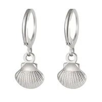 1 Pair Simple Style Classic Style Sun Starfish Shell Plating 304 Stainless Steel Drop Earrings sku image 5