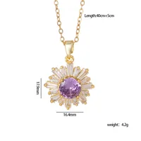 Glam Simple Style Geometric Heart Shape 304 Stainless Steel Copper Women's Pendant Necklace sku image 7