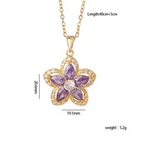 Glam Simple Style Geometric Heart Shape 304 Stainless Steel Copper Women's Pendant Necklace sku image 8