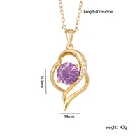 Glam Simple Style Geometric Heart Shape 304 Stainless Steel Copper Women's Pendant Necklace sku image 6