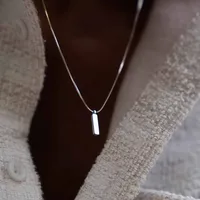 Hip-Hop Simple Style Geometric 316 Stainless Steel  Plating 18K Gold Plated White Gold Plated Unisex Pendant Necklace main image 1