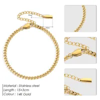 Simple Style Solid Color 316 Stainless Steel  Plating Unisex Bracelets main image 2