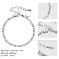 Simple Style Solid Color 316 Stainless Steel  Plating Unisex Bracelets sku image 1