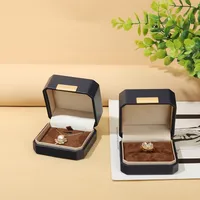 Luxurious Solid Color Pu Leather Jewelry Boxes main image 1