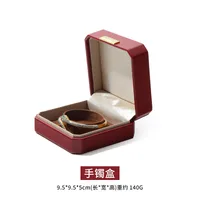 Luxurious Solid Color Pu Leather Jewelry Boxes sku image 10