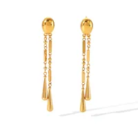 1 Pair Modern Style Geometric Plating 304 Stainless Steel Drop Earrings main image 5