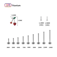 1 Piece Vacation Simple Style Fruit Inlay F136 Titanium Alloy 5A Zircon Ear Studs main image 2