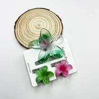 Women's Sweet Flower Plastic Resin Hair Claws sku image 21