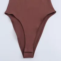Women's Holiday Daily Selfie Sexy Solid Color Shorts Rompers main image 4