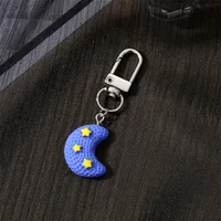 Cute Rainbow Star Moon Synthetic Resin Unisex Bag Pendant Keychain sku image 4