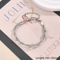 Casual Simple Style Classic Style Round 304 Stainless Steel Handmade Polishing Plating 18K Gold Plated Rose Gold Plated Unisex Bracelets main image 2