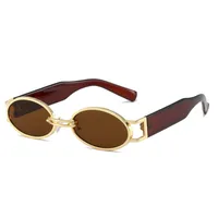 Vacation Simple Style Leopard Ac Oval Frame Full Frame Glasses main image 4