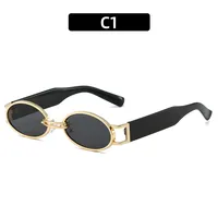 Vacation Simple Style Leopard Ac Oval Frame Full Frame Glasses sku image 1
