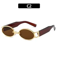 Vacation Simple Style Leopard Ac Oval Frame Full Frame Glasses sku image 2