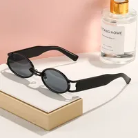 Vacation Simple Style Leopard Ac Oval Frame Full Frame Glasses sku image 4
