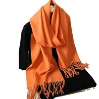 Women's Elegant Solid Color Imitation Cashmere Scarf main image 5