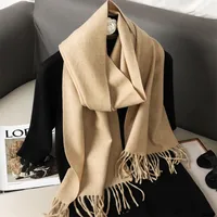 Women's Elegant Solid Color Imitation Cashmere Scarf sku image 8