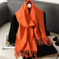Women's Elegant Solid Color Imitation Cashmere Scarf sku image 13