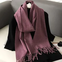 Women's Elegant Solid Color Imitation Cashmere Scarf sku image 17