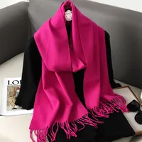 Women's Elegant Solid Color Imitation Cashmere Scarf sku image 23