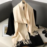 Women's Elegant Solid Color Imitation Cashmere Scarf sku image 26