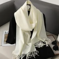 Women's Elegant Solid Color Imitation Cashmere Scarf sku image 27