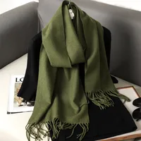 Women's Elegant Solid Color Imitation Cashmere Scarf sku image 32