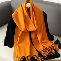 Women's Elegant Solid Color Imitation Cashmere Scarf sku image 35