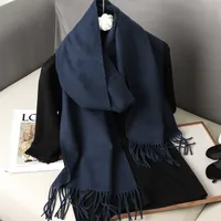 Women's Elegant Solid Color Imitation Cashmere Scarf sku image 36