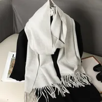 Women's Elegant Solid Color Imitation Cashmere Scarf sku image 40
