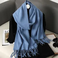 Women's Elegant Solid Color Imitation Cashmere Scarf sku image 46